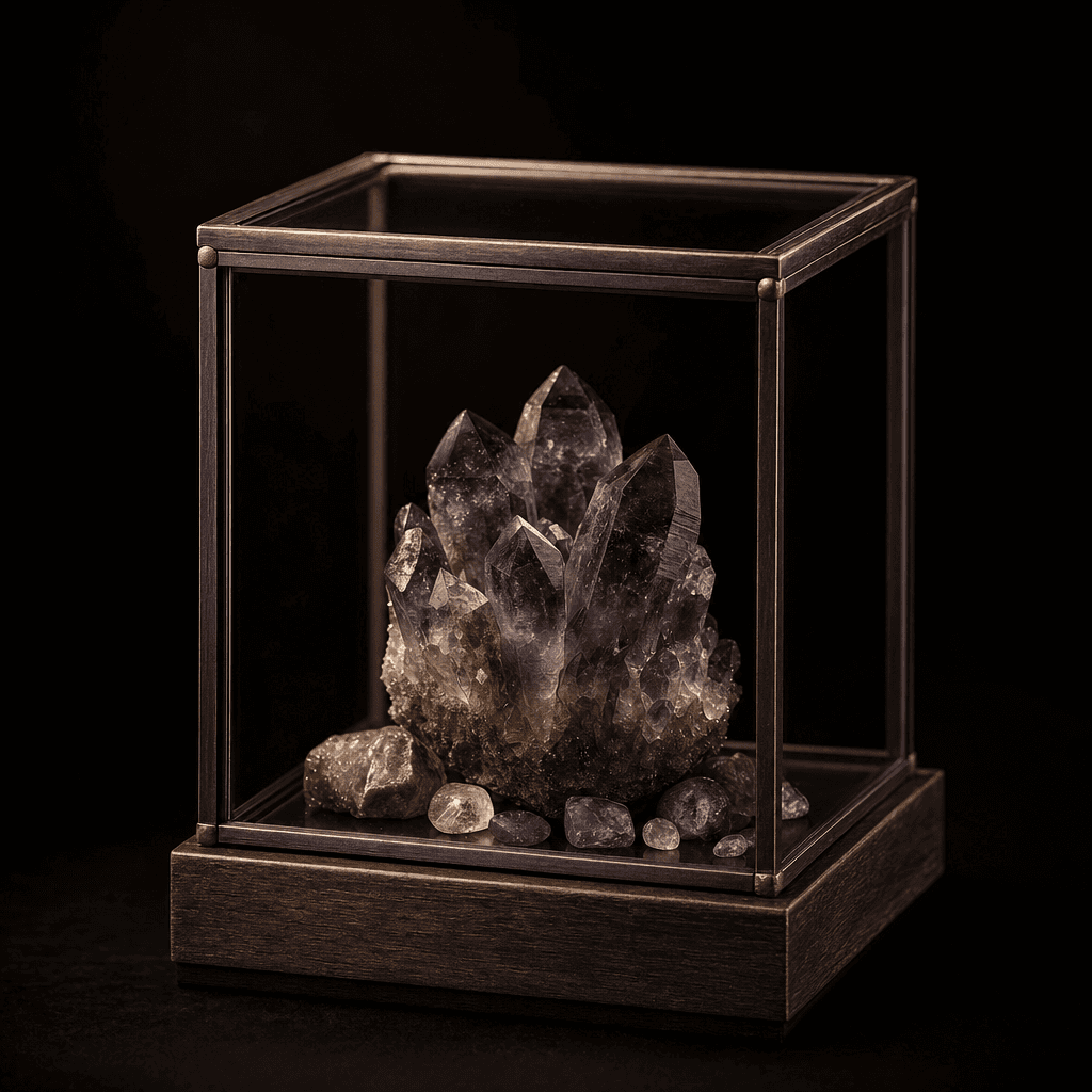 The Mineral — For amethyst, quartz, and the slow geometry of stone.