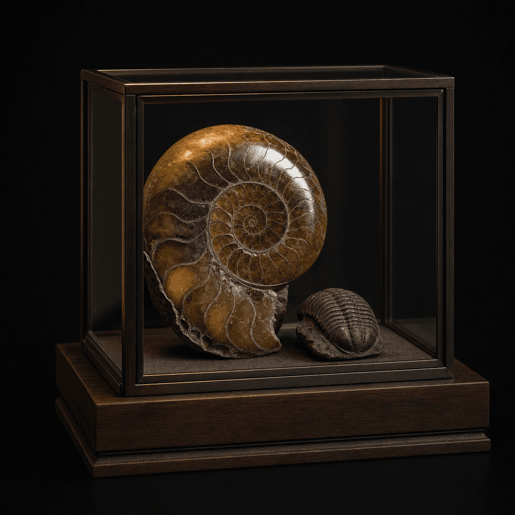 The Fossil — Ammonite, trilobite — souvenirs of deeper, older time.