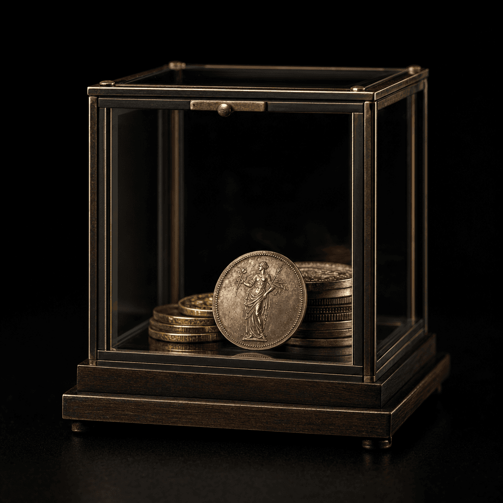 The Coin — Currency and medallions — the metal weight of memory.